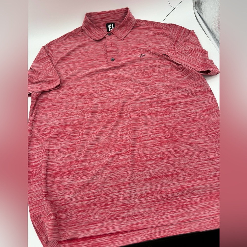 FJ footjoy men’s gold polo Sz large